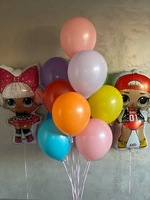 Композиция из шаров для девочки ЛОЛ в Севастополе