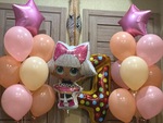 Композиция из шаров Кукла Лол на 4 года в Севастополе