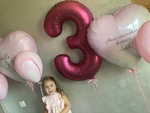 Набор шаров для девочки на 3 года Любовь в Севастополе