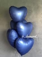 Фольгированные шары Синие Сердца в Севастополе