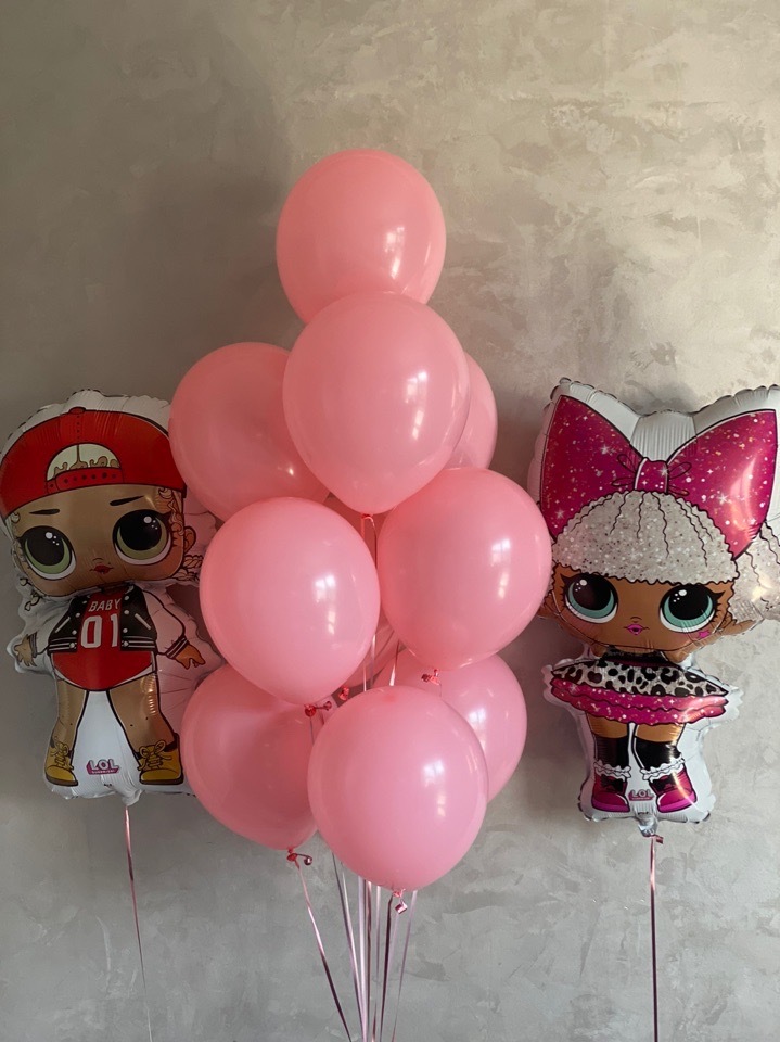 Набор шаров для девочки Куклы Лол Розовый в Севастополе