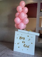 Гендерная коробка с шариками Розовый и Золото в Севастополе